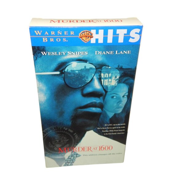 MURDER AT 1600 vintage VHS movie tape in original paper case - Picture 1 of 6